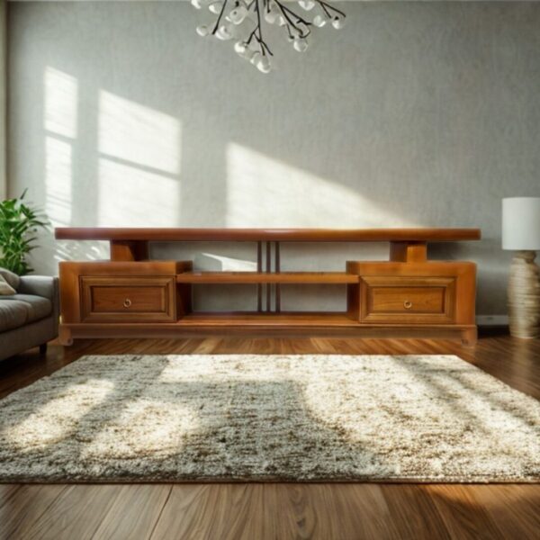 Tủ Kệ Tivi Nhật Gỗ Xoan Đào 2 ô kéo 2m2